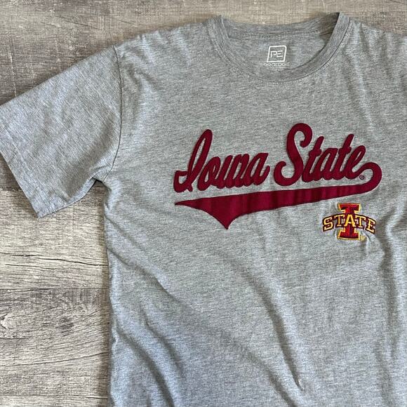 Pro Edge Iowa State University Cyclones T Shirt Womens M Grey NCAA Crewneck Logo - Picture 4 of 8